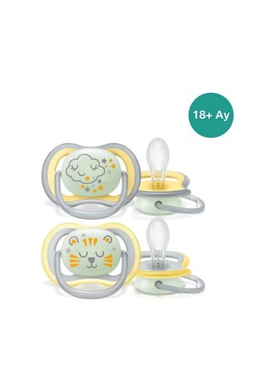 Philips Ultra Air Gece Emzik, 18 Ay+, 2 Li Paket, Karanlıkta Parlayan, Ortodontik Silikon, Geniş Hava Delikli, Mikrodalga Sterilize Edilebilir, Bpa İçermez, Scf376/01 Philips Ultra Air Gece Emzik, 18 Ay+, 2 Li Paket, Karanlıkta Parlayan, Ortodontik Silikon, Geniş Hava Delikli, Mikrodalga Sterilize Edilebilir, Bpa İçermez, Scf376/01