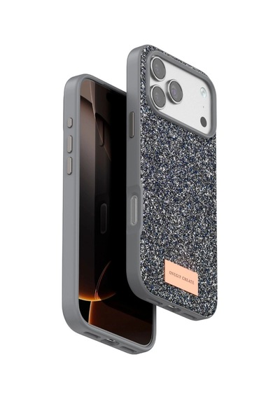 Onegif Apple İphone 17 Pro Max Bright Simli Kapak - Gümüş - Gümüş