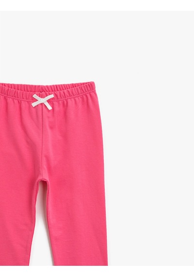 Koton Pamuklu Beli Lastikli Basic Eşofman Altı Pembe 1ykg47486ok