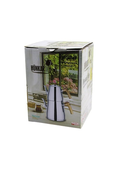 Lunaev Pramit Aile Boy Çelik Çaydanlık Seti - Takımı Renkli Bakalit Kulp Üst Demlik: 1.5 L - Alt Sul