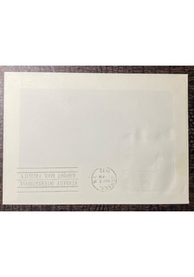 1972 İsvicre Hava Yollarının Swiss Air Kuzey Atlantic Uçuşlarının 25. Yıl Dönümü Geneve - New York Kennedy İnt. Airport Ve Özel İlk Gün Damgalı Zarf Fdc Teşhir Ürün 1972 İsvicre Hava Yollarının Swiss Air Kuzey Atlantic Uçuşlarının 25. Yıl Dönümü Geneve - New York Kennedy İnt. Airport Ve Özel İlk Gün Damgalı Zarf Fdc Teşhir Ürün