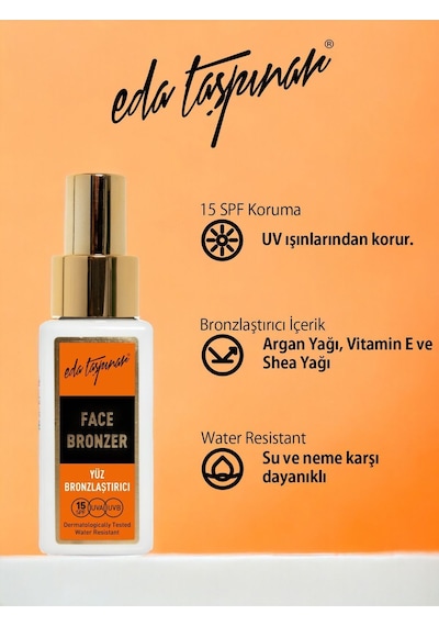 Eda Taşpınar Yüz Bronzlaştırıcı Krem SPF15 50 ML