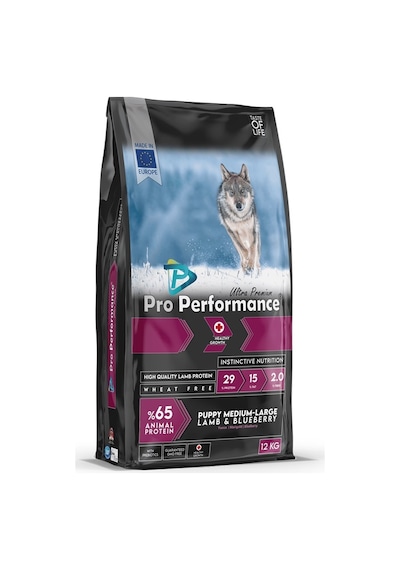 Pro Performance Kuzu Etli Orta ve Büyük Irk  Yavru Köpek Maması 12 KG