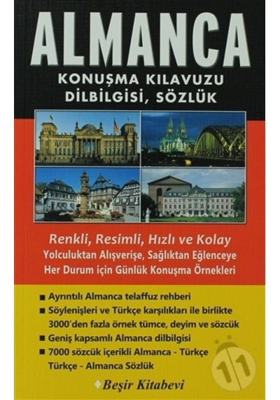 Almanca Konuşma Kılavuzu Dilbilgisi Sözlük - Bekir Orhan Doğan - Beşir Kitabevi
