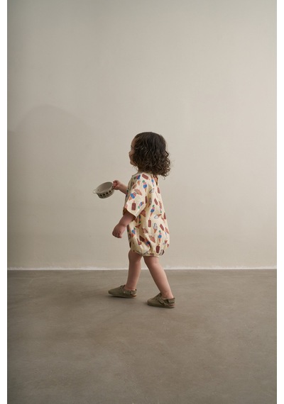 Oh La La Koala Krem Comfy Cubs Serisi Oversize Tulum