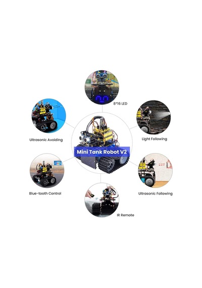 Keyestudıo Mini Tank Robot V2 Arduino İçin Akıllı Araç Kiti
