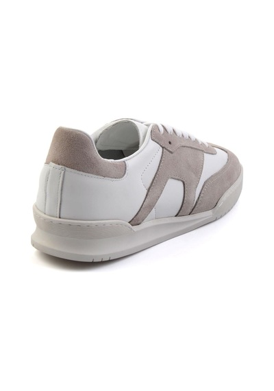 Bej Hakiki Deri Erkek Sneaker E01442500102 Bej