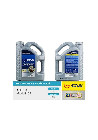 SANZIMAN YAGI 80W API GL-4 3 LT GVA 9920810