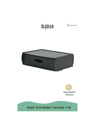 Gizli Çekmece Organizer Masa Altı Saklama Kabı Siyah Renk Model 2 8683400402609 Açık Bej
