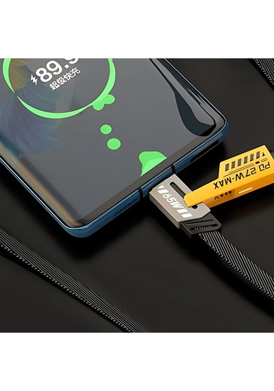 65w 4'ü 1 Arada Tip C Hızlı Şarj Kablosu Usb Tip C Aydınlatma Apple Uyumlu iPhone  14 15 13 4 İn 1 2m