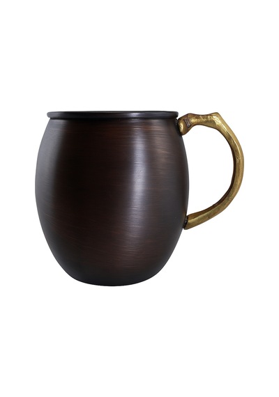 Cuvesta Modern El Yapımı Klasik Bakır Bardak Oksit Renk 8x10cm