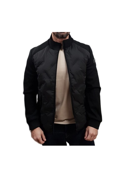 Guess M6rl10wj232 Stretch Quilted Erkek Mont Siyah