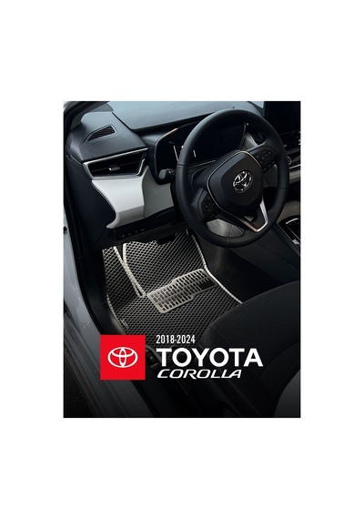 Toyota Corolla Sedan 2018/2024 Eva Paspas Takımı Siyah+gri Siyah
