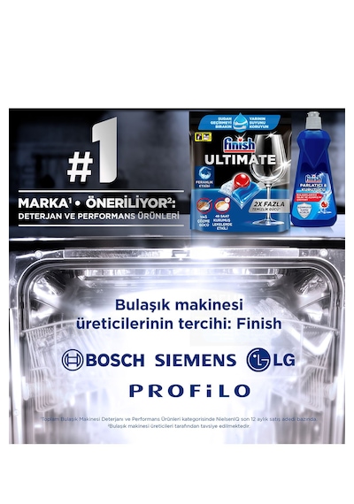 Finish Ultimate Bulaşık Makinesi Deterjanı Kapsül Tablet 144 Adet (48 x 3)