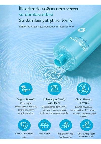 Lexroo Passıon & Beyond Angel Aqua Moisture Toner Nemlendirici Yatıştırıcı Tonik Hyaluronik Asit