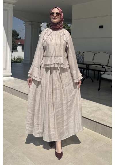 Rabia Şamlı Mihra Etekli Takım Taş Normal