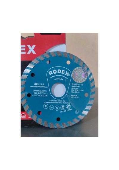 180 Mm Elmas Kesme Diski Mermer, Granit, Fayans Ve Beton Kesici Testere Ekstra Dayanıklı Segmentli