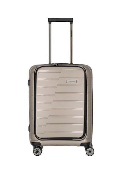Travelite Ön Cepli Air Base Trolley S Kabin Boy Valiz Açık Kahverengi