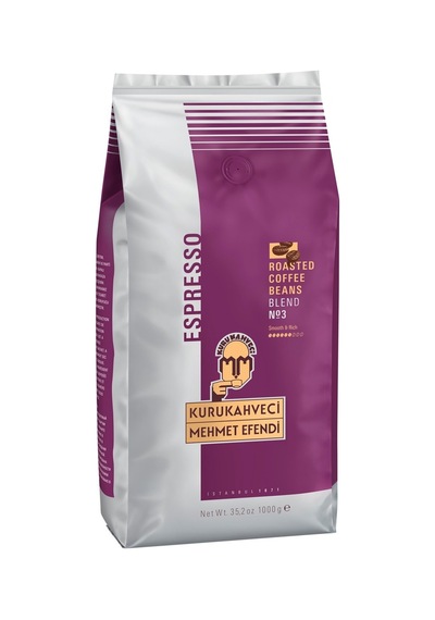 Kurukahveci Mehmet Efendi Espresso Çekirdek Kahve 1 Kg %100 Arabica 2'li Ekonomik Paket - 2 Ade Tarı