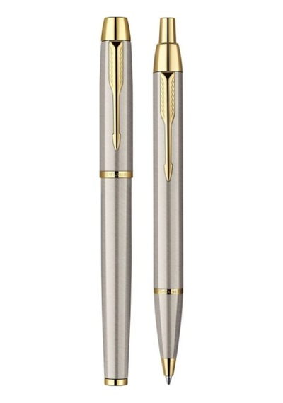Parker Im Core Fırçalanmış Metal Gt Set Value Roller Ball Ve Tükenmez Kalem Çok Renkli