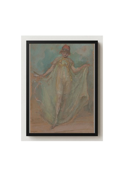 Klasik Sanat Whistler Yeşil Ve Mavi Dansçı Çerçevesiz Poster 21x30 Cm A4 Tablo Klasik Sanat