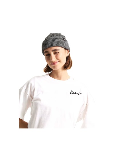 Vans Classic Script Kadın Beyaz T-shirt - Vn000qdf