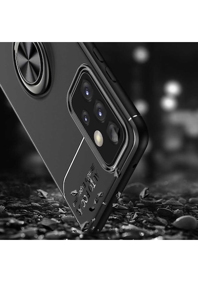 Galaxy Uyumlu A52 Kılıf Zore Ravel Silikon Kapak Kırmızı