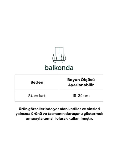 Tr Kedi Kolyesi Tasma Ayarlanabilir Kurdele Kolon Kordon Sesli Zilli Beyaz & Mavi Diğer