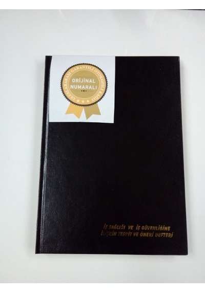 İş Sağlığı Ve Iş Güvenliğine Ilişkin Tespit Ve Öneri Defter N11.4454