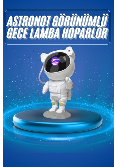 Projeksiyon - 299 - Astronot Lamba Speaker Sevimli Astronot - Shopılke - Bluetooth Hoparlör