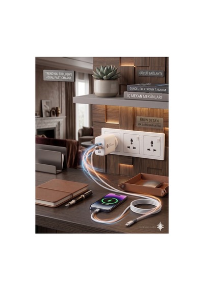 20 W Adaptör Başlık Ve Kablosu
