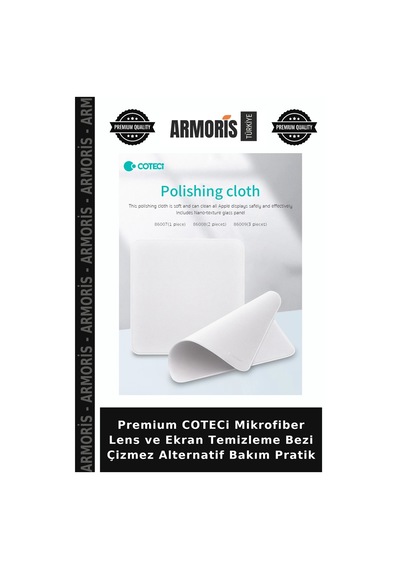 Premium Coteci Mikrofiber Lens Ve Ekran Temizleme Bezi Çizmez Alternatif Bakım Pratik