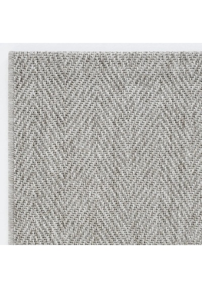 Düz Açık Gri Kılçık Desenli Modern Halı - L665grbo