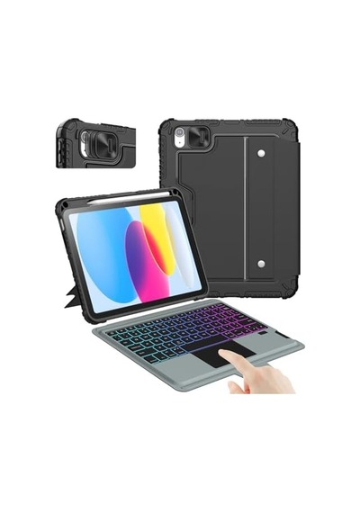 Nillkin İpad 11. Nesil A16 /10. Nesil Klavyeli Kılıf 10.9 İnç, Kalem Tutucu, 7 Renkli Arkadan Aydınlatmalı, Sihirli İzleme Dörtgeni, Ayarlanabilir Stand, İpad 11./10. Nesil 2025/2022 İçin Nillkin İpad 11. Nesil A16 /10. Nesil Klavyeli Kılıf 10.9 İnç, Kalem Tutucu, 7 Renkli Arkadan Aydınlatmalı, Sihirli İzleme Dörtgeni, Ayarlanabilir Stand, İpad 11./10. Nesil 2025/2022 İçin
