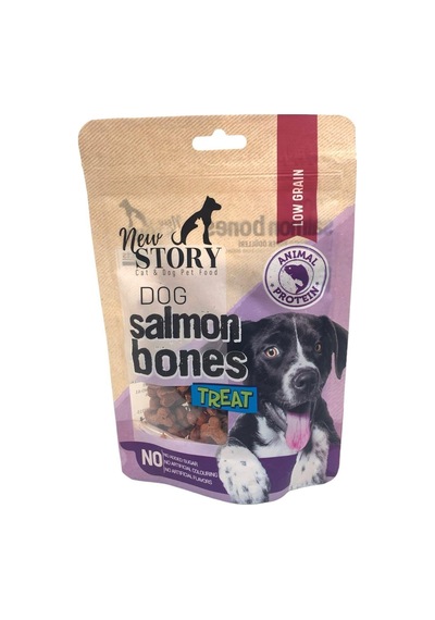 New Story Köpekler İçin Somonlu Atıştırmalık Salmon Bones 80 G