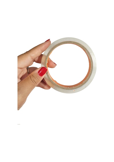Büro Bandı Büyük Bant Makinesi Uyumlu Şeffaf Bant 60 Metre 12 Mm İnce Selobant Bant- 3 Adet 1