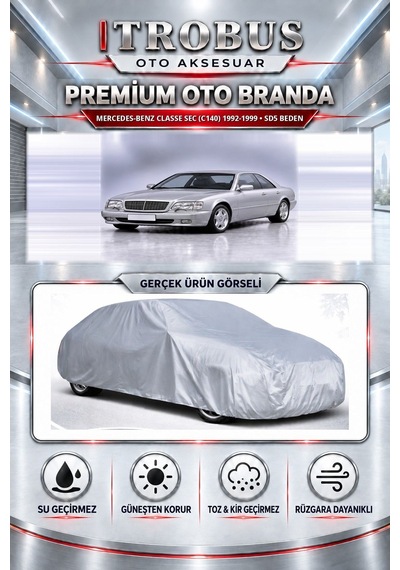 Mercedes-benz Classe Sec C140 1992-1999 Uyumlu Premium Araba Brandası Oto Branda Sd5 Beden