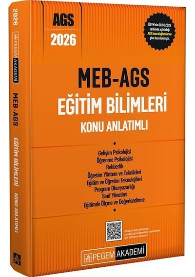 Pegem 2026 Meb-ags Eğitim Bilimleri Konu Anlatımlı Pegem Akademi Yayınları