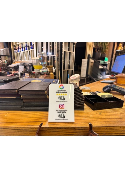 Duo Nfc Google Değerlendirme Ve Instagram Standı