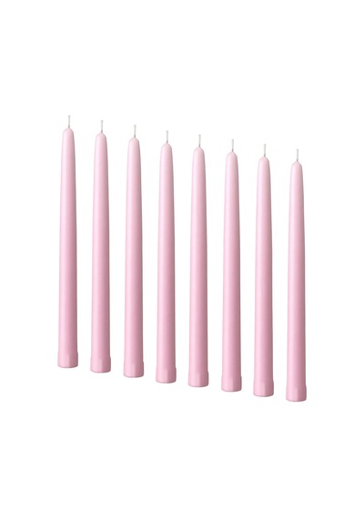 Ikea Klokhet 8'li Şamdan Mumu 2,2 X 25 Cm Pembe