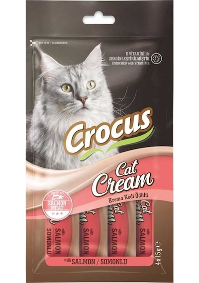 Crocus Somonlu Krema Kedi Ödülü 4 15 Gr