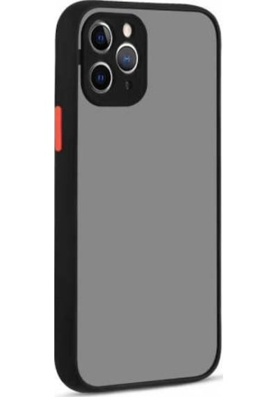 Apple Uyumlu iPhone 12 Pro Max Kılıf Zore Hux Düğme Ve Kapak Zıt Renk Kılıf