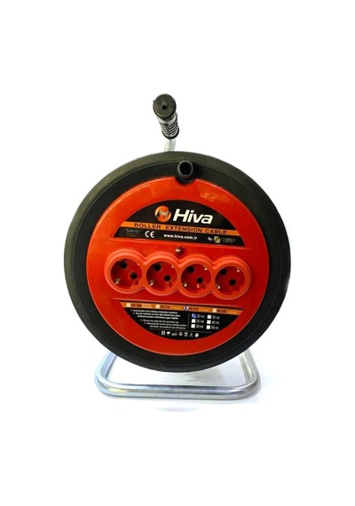 Hiva 4'lü Elektrik Seyyar Makaralı Uzatma Kablo 3 x 2.5 MM 20 M