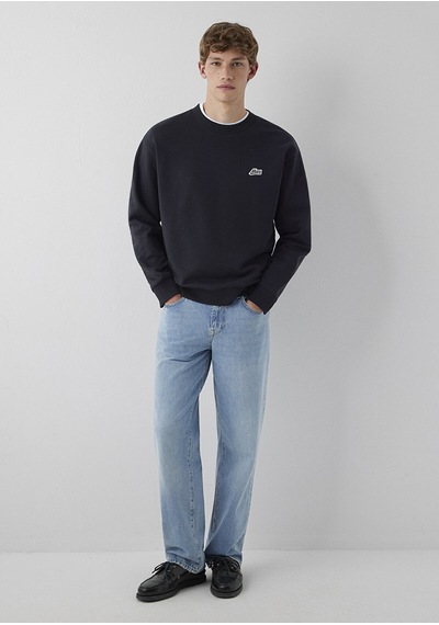 Mavi Logo Sweatshırt Antrasit