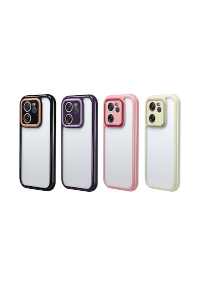 Zore Xiaomi Mi 13t Pro Kılıf Kamera Korumalı Renkli Kenar Ve Çerçeve Tasarımlı Ogaa Vitamin Kapak-siyah