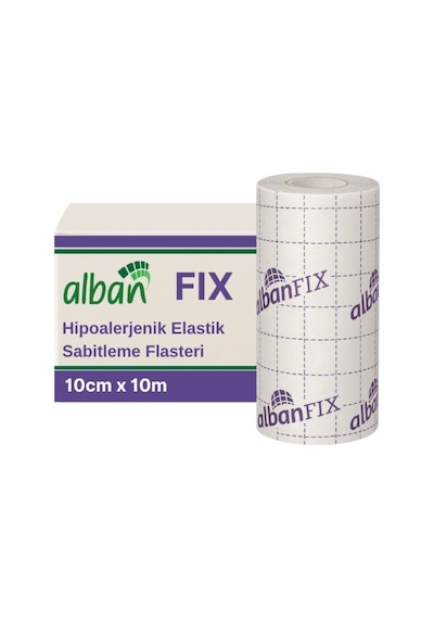 Fix Elastik Sabitleme Bandı 10cm X 10m, 3 Kutulu Set. Elastik Non-woven Medikal Flaster
