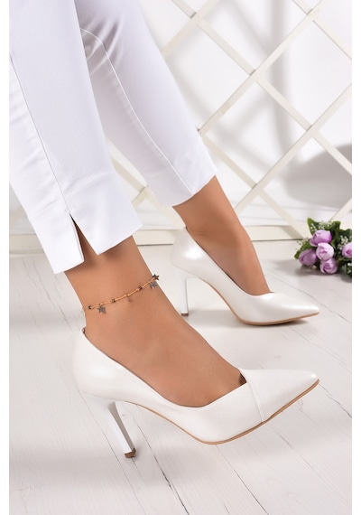 Erkan Saçmacı Veronica İnci Beyaz Vegan Sivri Burun İnce Topuklu Stiletto Gelin Ayakkabısı Sedef Erkan Saçmacı Veronica İnci Beyaz Vegan Sivri Burun İnce Topuklu Stiletto Gelin Ayakkabısı Sedef
