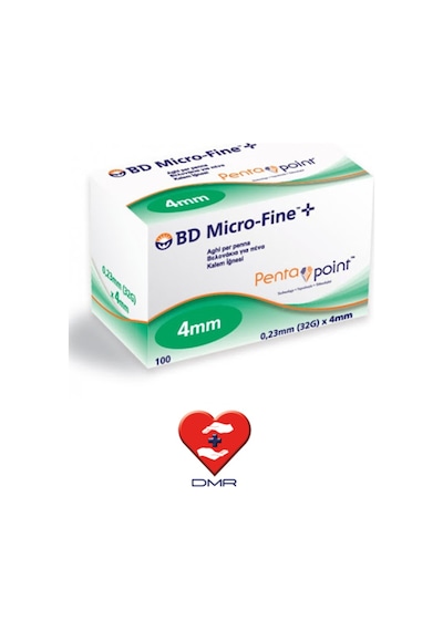 Bd Micro-Fine Plus 4 Mm 100 Adet İğne Ucu