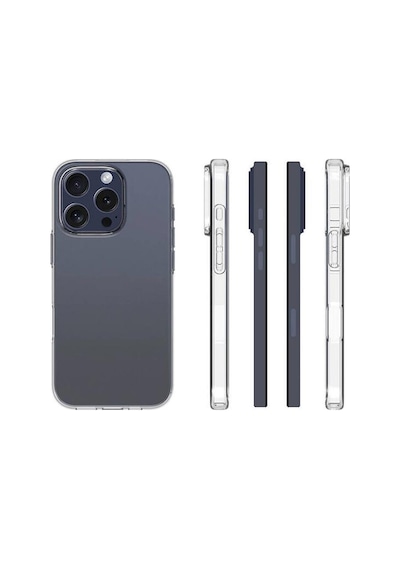Apple İphone 16 Pro Uyumlu Kılıf Zebana Şeffaf Soft Silikon Kılıf Şeffaf