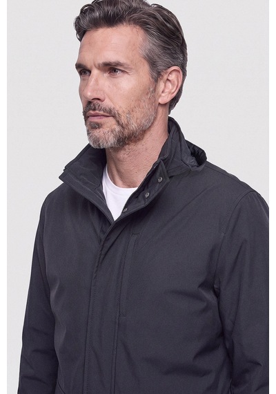 Bisse Siyah Casual Kapüşonlu Mont Mn25k25201 D99
